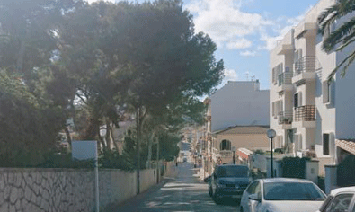 Eine Straße in Els Pelats